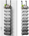 SWTYMIKI Hanging Towel Racks for Bathroom - 9 Tier Over the Door & Wall Mounted Bath Rolled Towel Storage Organizer Holder for Small Bathroom, RV, Camper, Black (Patented) by SwtyMiki-TidyHomeSweetLife