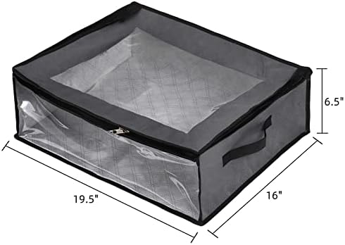 AVLA 4 Pack Hat Storage for Baseball Caps, Non-woven Wide Hat Organizer, Large Sports Hat Storage Bag, Hat Racks Holder for Closet with 2 Sturdy Handles, Hat Organizer Case Capbox for Home Travel - Image 2
