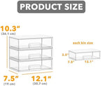 SpaceAid Bottle Storage Organizer Baby - Acrylic Bottles Station Organizer Container, Stackable Clear Drawers for Countertop, Vanity, Bathroom, Cabinet, Pantry Organization, 3 Pack, 3L, 10.3"H - Image 2