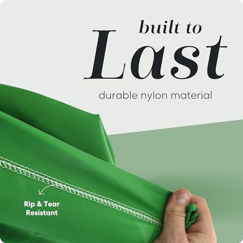 Nylon XL Laundry Bag - Locking Drawstring Closure, Machine Washable, These Large Bags Will Fit a Laundry Basket and Strong Enough to Carry up to Two Loads of Clothes (Green | 22" x 32") - Image 4