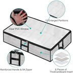 Under Bed Shoe Storage Organizer 2pc Fits 24 Pairs Container Boxes - Image 6