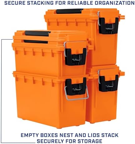 Sheffield 12630 Ammo Box Made in USA Stackable Lockable Ammo Storage Box - Image 6