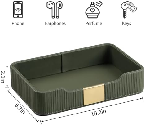 Valet Tray Organizer Keay Bowl Catchall Tray Nightstand Organizer - Image 7
