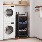 GRANNY SAYS 3 Tiered Laundry Sorter, Narrow Hamper Cart with Wheels - Image 6