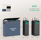 185L Laundry Hamper 4 Section with Lid & Removable Bags - Image 5