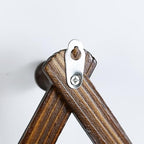AMAPON Accordion Wall Hanger Expandable Coat Hat Rack 13 Peg Hook (Walnut) - Image 5