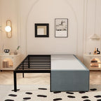 Maenizi 18 Inch Full Size Bed Frame with Skirt, Heavy Duty Metal Bed Frame Full, No Box Spring Needed, Support Up to 3000 lbs, Easy Assembly, Noise Free, Black - Image 7
