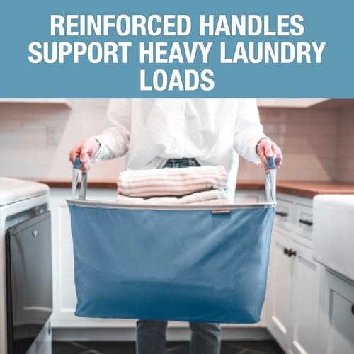 Collapsible Laundry Basket - Denim/Shadow Gray(2PK) - Image 4