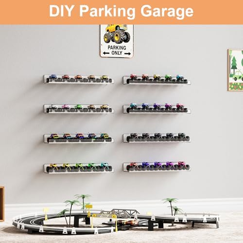 upsimples 12 Pcs 15" Acrylic Shelves for Wall Display and Storage, Clear - Image 2