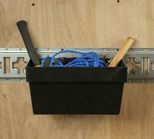 (4 Pack) Heavy Duty E-Track Storage Bin for E-Track Systems - Large E-Track Basket Organizer for Trucks, Enclosed Trailer, Garage, Vehicles - E-Track Accessories for Enclosed Trailer - Image 7