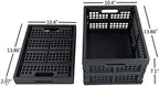 Idotry 3-PACK 15 L Folding Storage Crates, Stackable Collapsible Basket - Image 2