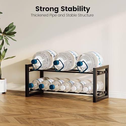 Homeiju Expandable Shoe Rack, 2 Tier Metal Shoe Shelf, Adjustable Shoe Stand for Sneakers, Boots, Heels, Heavy-Duty Steel Standing Shoe Organizer for Entryway, Closet, Bedroom, Black - Image 5