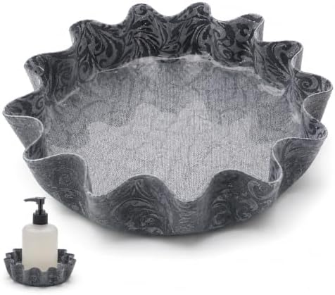 Andreas Silicone LP5-431 Scroll Grey 5" Lillie Pad by DecorativeSiliconeProducts