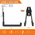 HUPBIPY Garage Hooks Heavy Duty, Large Square Wall Hooks - Image 2