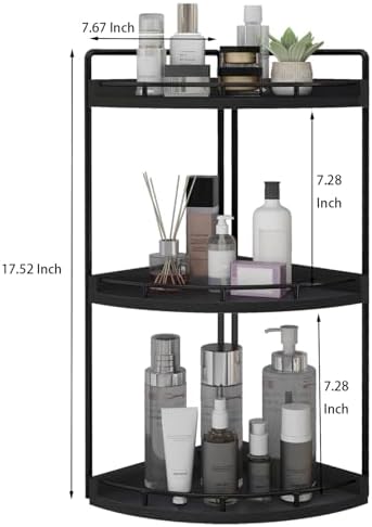 Dorhors Corner Bathroom Organizer Countertop,Vanity Counter Storage Shelf - Image 3