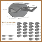Niunuerga 22 Pack Adhesive Hat Hooks for Wall, Super Strong Hat Rack for Baseball Caps, Minimalist Hat Organizer Display for Home Decor, Hat Hangers Holder for Wall, Door, Closet, No Drilling (Gray) - Image 4