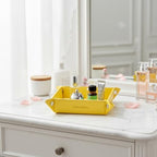 UnionBasic Small Valet Tray, Jewelry Tray for Rings Watches Earrings, Entryway Catchall Caddy for Coins Keys Change, Nightstand Bedside Valet Holder, Trays for Electronic Gadgets, Lemonade - Image 5