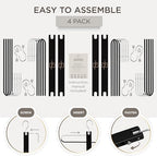 MORALVE Pants Hangers Space Saving - 4 Pack European Beechwood Scarf and Jean Hangers - Closet Organizer and Space Saver Pant Rack, Leggings Hanger, and Scarf Holder with 360° Swivel Hook - Image 7