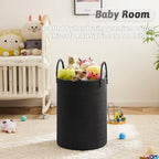 Artfeel Laundry Basket,Woven Cotton Rope Laundry Hamper,100L for Decorative Storage of Dirty Clothes,Toys and Blankets in Bathroom,Baby Room and Living Room - Image 4