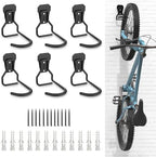 Housolution Bike Wall Mount with Fixed Hook, [6 Pack] Bike Storage Rack by Housolution