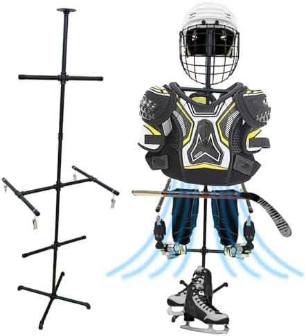 Hockey Equipment Drying Rack,Heavy Duty Metal Sports Hockey Gear Drying Rack,Ice Hockey Drying Rack for Hockey, Football, Lacrosse Gloves, Pads, Helmets by Unknown