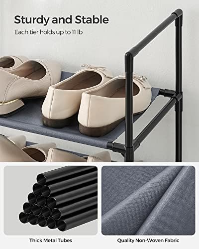 SONGMICS Shoe Rack, 10-Tier Shoe Shelf, Shoe Storage Organizer - Image 6