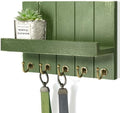Rebee Vision Key Holder Wall Mount with Shelf for Home Decor, Green by REBEEVISION