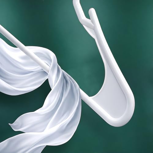 Utopia Home Plastic Hangers 100 Pack – Space Saving Clothes Hanger White | Durable & strong | Closet organizer & storage | Ideal for apartments, dorms & stocking stuffers - Image 6