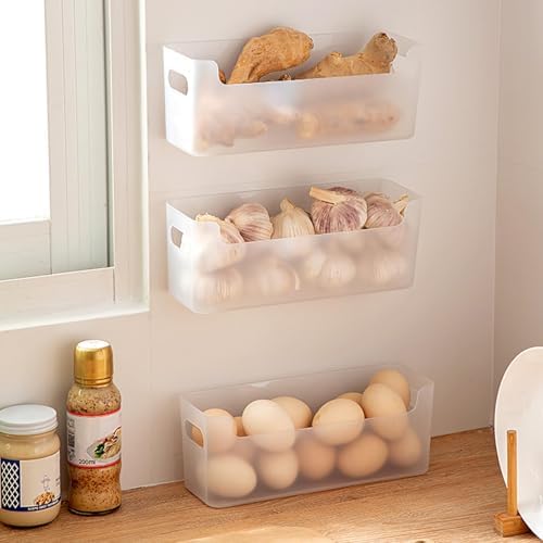 2 Pcs Kitchen Cabinet Door Organizer,Adhesive Mount Inside Cabinet Door Storage,Under Sink Door Storage Shelf for Kitchen,Bathroom,Office,Garage,Craft Room(Transparent) - Image 3