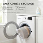 JMvicyroam 115L Extra Large Machine Washable Cotton Rope Blanket Basket - Image 5