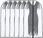 Garment Bags for Hanging Clothes 24'' x 48'' (Set of 6) Suit Covers for Closet Garment Bag Suit Cover for Suits Jacket Dresses Clothes Storage [Upgraded Version] by UOUEHRA