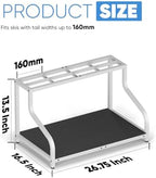 Mondazie Ski Storage Rack for Garage, 4 Pair White - Image 2