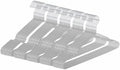 Ultra-Thin Metal Hangers, 50 Pack Non-Slip PVC Coated Space Saving Clothes Hangers for Closet, 16 inch Wide for Suits, Dresses, Jackets（Gray） by Unknown