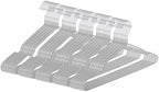 Ultra-Thin Metal Hangers, 50 Pack Non-Slip PVC Coated Space Saving Clothes Hangers for Closet, 16 inch Wide for Suits, Dresses, Jackets（Gray） by Unknown