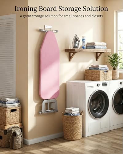 BiJun Ironing Board Hanger Wall Mount, Space Saving Laundry Room Organizer - Image 2