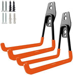 GeeWatom Garage Storage Utility Hooks，Garage Garden Tool Organizer，Steel Wall Mount Hooks, Large Garden U Hooks （2 Pack） by GeeWatom