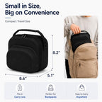 Hard Hat Travel Case for Up to 3 Baseball Caps, Premium Compact Hat Carrier - Image 2