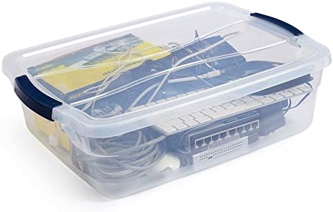 Rubbermaid Cleverstore 17 Quart Clear Latching Waterproof Stackable Airtight Storage Containers with Durable Latching Lids (6 Pack) - Image 2