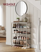 VASAGLE 5-Tier Shoe Rack, Adjustable, Freestanding - Image 2