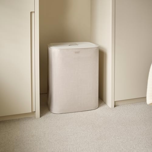 Joseph Joseph Tota Trio 90 liter/23.8 gallon Laundry Hamper Separation Basket with lid, 3 Removable Washing Bags with Handles- Ecru - Image 6