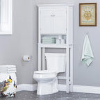 Spirich Over The Toilet Storage Cabinet, White Bathroom Organizer - Image 2