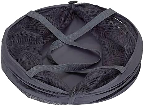 Household Essentials 2027-1 Pop-Up Collapsible Mesh Laundry Hamper | Charcoal - Image 4