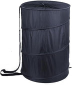 BATTOO Collapsible Laundry Baskets- Foldable Hamper for Laundry Extra Large Pop Up Laundry Hamper 107L with Long Straps Drawstring Clothes Hamper for Bathroom, Campout, Dorm or Travel Navy by BATTOO