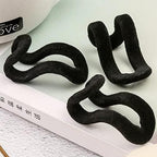 WARMBUY Velvet Cascading Hanger Connector Hooks Organizer, Black, 40 Pack - Image 3