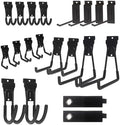 NeatiEase 20 PCS Slatwall Accessories Kit for Garage Rooms Shops Storage Organizing Display, Slat Wall Accessory Includes 18 PCS Multisized Heavy Duty Slatwall Hooks and 2 Pack Velcro Straps by NeatiEase
