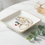 Gaga Gifts Jewelry Dish Tray, Best Grandma Mother's Day Birthday Gifts from Grandkids Ceramic Jewelry Tray for Rings Earring Bracelet Necklace, Grandmother Gift Trinket Dish for Women - Image 5