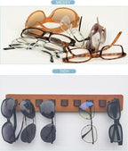 Sunglasses Organizer Wall Mounted Wood Sunglass Holder for Home Glasses Holder/Sunglasses Rack,Home Decor (Wood color-1pcs-long) - Image 6