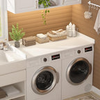 Aheaplus Washer and Dryer Countertop, Laundry Room Organization, White - Image 5