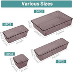 25 PCS Plastic Drawer Organizer Set, Makeup Organizers and Storage Bins - Image 2