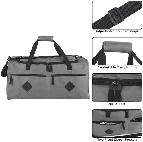 24 Inch 55 Liter Multi Pocket Duffle Bags for Men & Women For Traveling, the Gym, and as Sports Equipment Bag/Organizer - Image 2